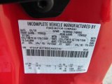 2011 F450 Super Duty Color Code for Vermillion Red - Color Code: F1