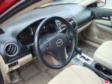 2007 Mazda MAZDA6 i Sport Sedan Beige Interior