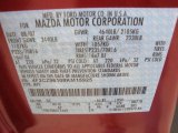 2008 Tribute Color Code for Redfire Metallic - Color Code: G2