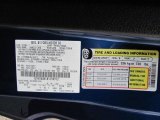 2008 Mustang Color Code for Vista Blue Metallic - Color Code: G9