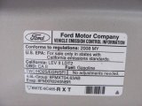 2008 Ford F150 STX SuperCab 4x4 Info Tag