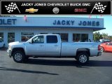 2011 Sheer Silver Metallic Chevrolet Silverado 3500HD LTZ Crew Cab 4x4 #38623055