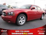 2010 Inferno Red Crystal Pearl Dodge Charger SE #38689904