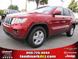 2011 Inferno Red Crystal Pearl Jeep Grand Cherokee Laredo #38689910