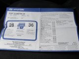 2007 Hyundai Elantra SE Sedan Window Sticker