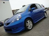 2008 Vivid Blue Pearl Honda Fit Sport #38689595