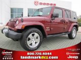 2009 Red Rock Crystal Pearl Jeep Wrangler Unlimited Sahara #38689923