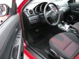 2004 Mazda MAZDA3 s Sedan Black/Red Interior