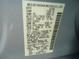 2007 Armada Color Code for Silver Lightning - Color Code: K12