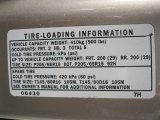 2003 Toyota Camry LE Info Tag