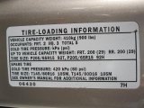 2003 Toyota Camry LE Info Tag