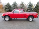 1998 Bright Red Ford Ranger XLT Extended Cab 4x4 #38690466