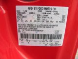2007 F350 Super Duty Color Code for Red - Color Code: F1