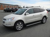 2011 White Diamond Tricoat Chevrolet Traverse LTZ #38795508