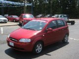 2008 Sport Red Metallic Chevrolet Aveo Aveo5 LS #38795536