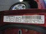 2011 Ram 2500 HD Color Code for Deep Cherry Crystal Pearl - Color Code: PRP