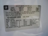 2011 GMC Sierra 3500HD Denali Crew Cab 4x4 Dually Info Tag