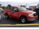 Bright Red Ford F150 in 2008