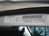 2011 Liberty Color Code for Bright Silver Metallic - Color Code: PS2