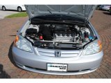 2003 Honda Civic LX Sedan 1.7 Liter SOHC 16V 4 Cylinder Engine