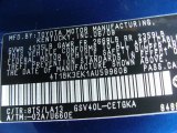 2010 Camry Color Code for Blue Ribbon Metallic - Color Code: 8T5