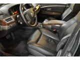 2004 BMW 7 Series 745i Sedan Black/Black Interior