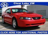 2004 Torch Red Ford Mustang V6 Coupe #38795822