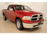 2009 Inferno Red Crystal Pearl Dodge Ram 1500 SLT Quad Cab 4x4 #38795402