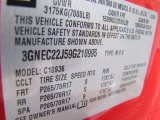 2009 Chevrolet Avalanche LT Info Tag