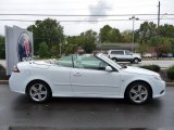 Arctic White Saab 9-3 in 2010