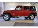 2011 Flame Red Jeep Wrangler Unlimited Sahara 4x4 #38917602