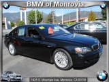 2008 Jet Black BMW 7 Series 750i Sedan #38917628