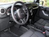 2011 Jeep Wrangler Sahara 4x4 Black Interior