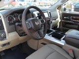 2011 Dodge Ram 3500 HD Laramie Crew Cab 4x4 Dually Light Pebble Beige/Bark Brown Interior