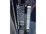2000 CLK Color Code for Black Opal Metallic - Color Code: 189