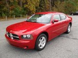 2010 Inferno Red Crystal Pearl Dodge Charger SE #38918062
