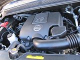 2011 Nissan Titan SL Heavy Metal Chrome Edition Crew Cab 5.6 Liter Flex-Fuel DOHC 32-Valve CVTCS V8 Engine