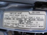 1989 Honda Accord DX Sedan Info Tag