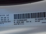 2008 Chrysler Sebring Limited Hardtop Convertible Info Tag