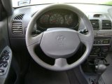 2002 Hyundai Accent GL Sedan Steering Wheel
