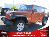 2011 Mango Tango Pearl Jeep Wrangler Unlimited Sport 4x4 #38917484