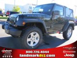 2011 Natural Green Pearl Jeep Wrangler Rubicon 4x4 #38917489