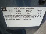 2001 Buick LeSabre Custom Info Tag
