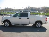 2007 White Sand Tri-Coat Ford F150 Lariat SuperCrew 4x4 #38917237