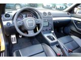 2008 Audi RS4 4.2 quattro Convertible Black Interior