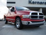 2005 Flame Red Dodge Ram 1500 SLT Quad Cab #38917909