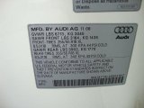 2009 Audi Q7 3.6 quattro Info Tag