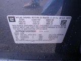 2010 Cadillac SRX 4 V6 AWD Info Tag