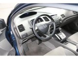 2008 Honda Civic LX Coupe Gray Interior