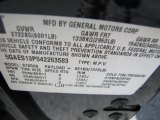 2004 Buick Rainier CXL Info Tag